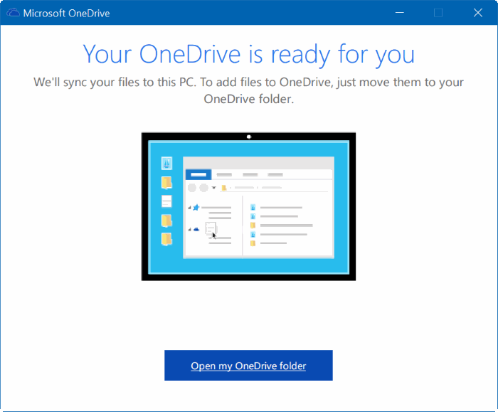 move onedrive folder in Windows 10 step18
