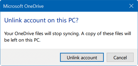 move onedrive folder in Windows 10 step3