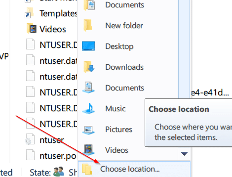 move onedrive folder in Windows 10 step7