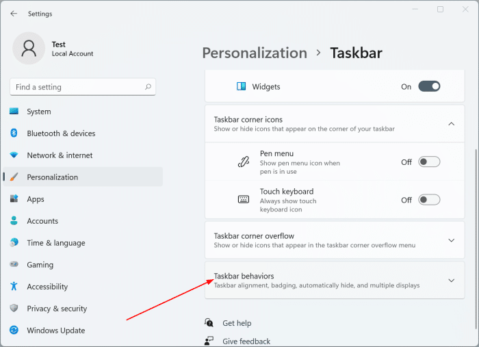 move start button to the left in Windows 11 pic2