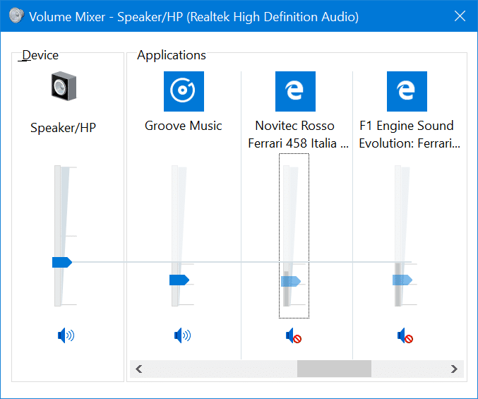 mute tabs in Microsoft Edge browser in Windows 10 pic3