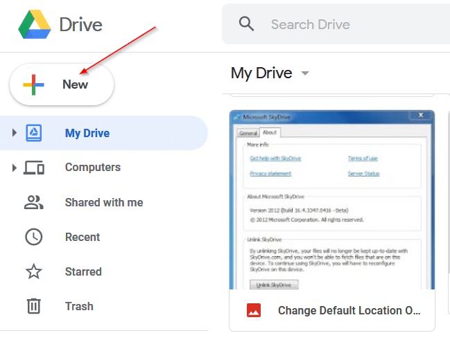 open Microsoft Office Word document with Google Docs pic1