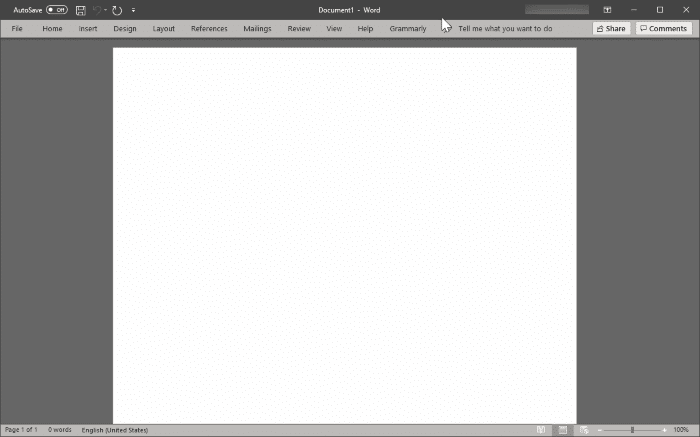 open a blank document by default in Office Word pic1