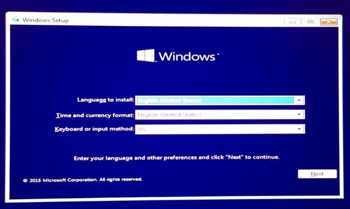 open advanced startup options on unbootable Windows 10 PC step1