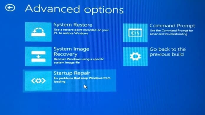 open advanced startup options on unbootable Windows 10 PC step5