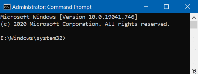 open command prompt as administrator in Windows 10