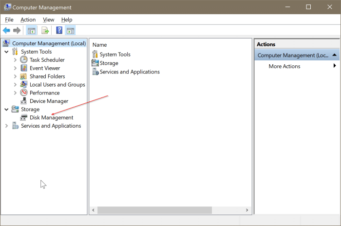 open disk management in Windows 10 pic6