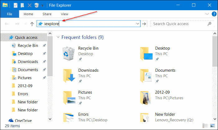 open internet explorer in windows 10 pic4