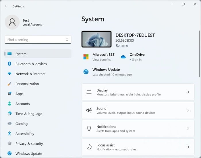 open settings in Windows 11 pic01