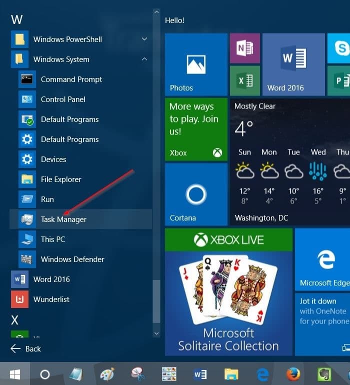open task manager in Windows 10 pic6