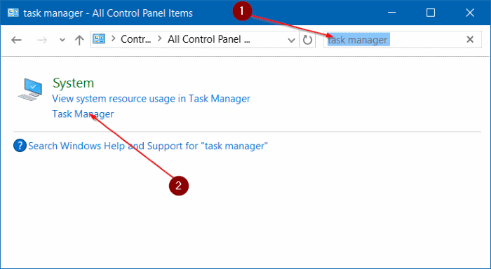 open task manager in Windows 10 pic7