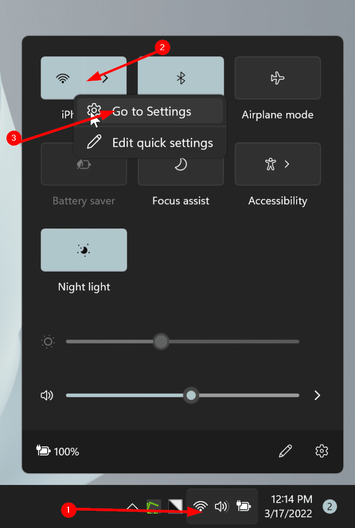 open wifi settings in Windows 11 pic2