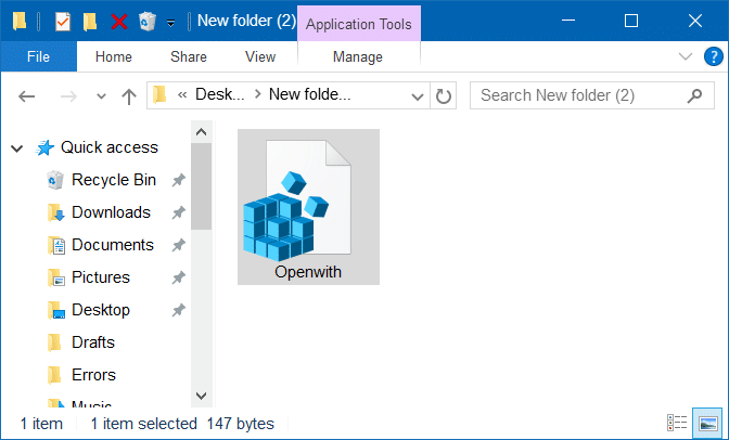 open with missing Windows 10 step8