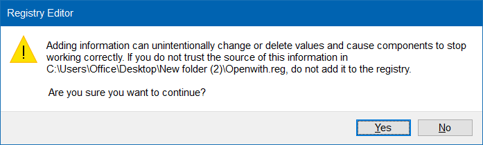 open with missing Windows 10 step9