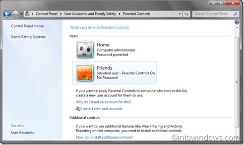 parental controls