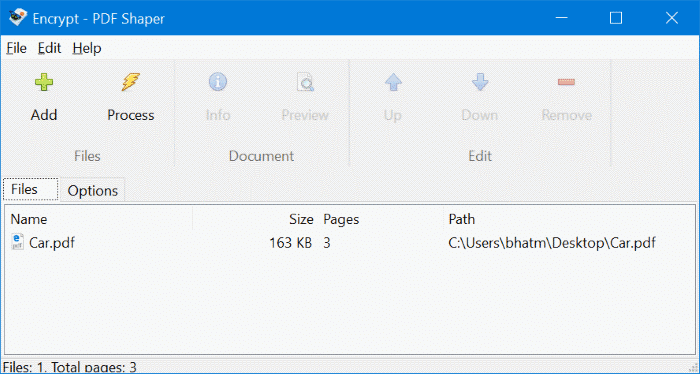 password protect PDF files in Windows 10 pic2