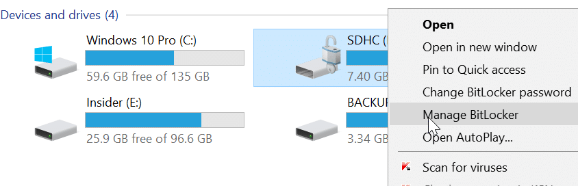 password protect SD cards in Windows 10 pic2
