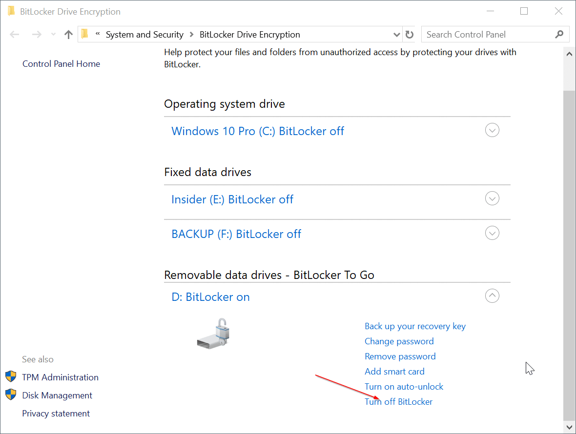 password protect SD cards in Windows 10 pic3