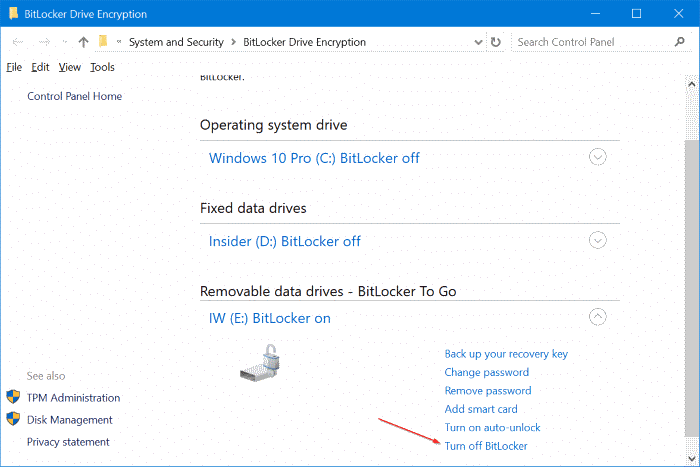 password protect USB drives in Windows 10 pic11
