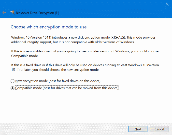 password protect USB drives in Windows 10 pic5