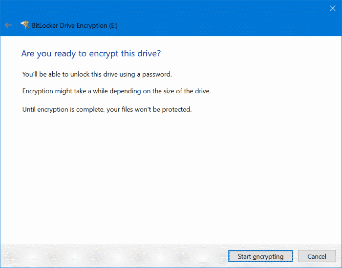 password protect USB drives in Windows 10 pic6