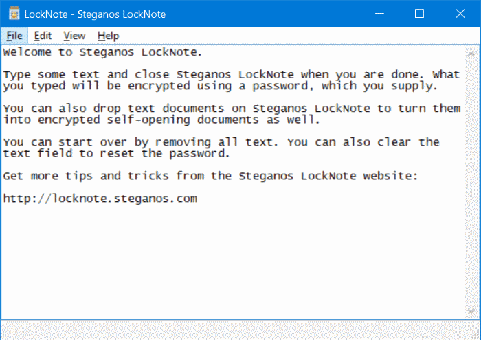 password protect text file in Windows 10 pic1