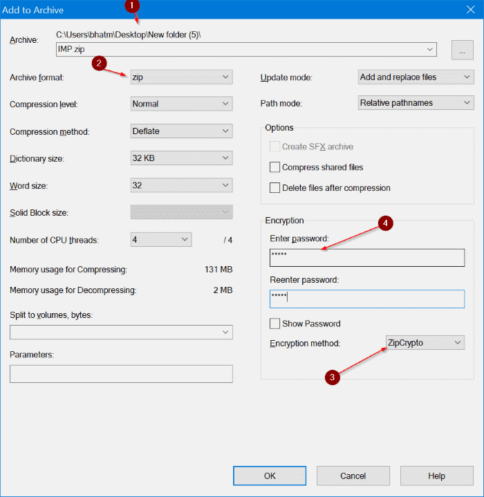 password protect text file in Windows 10 pic7