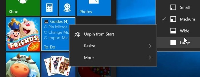 pin Microsoft to do lists to Windows 10 Start pic3
