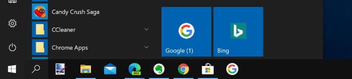 pin a website to Windows 10 start menu chrome edge pic01