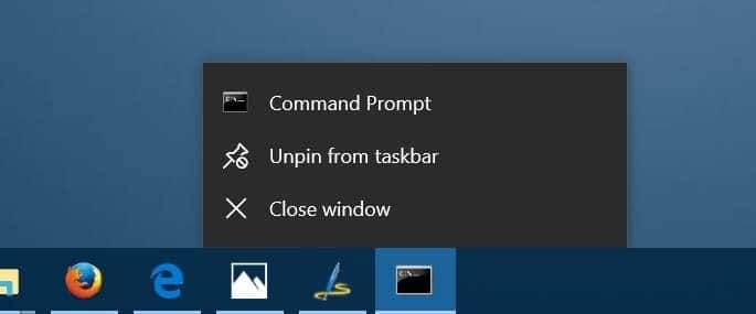 pin admin command prompt to taskbar in Windows 10 pic4.1