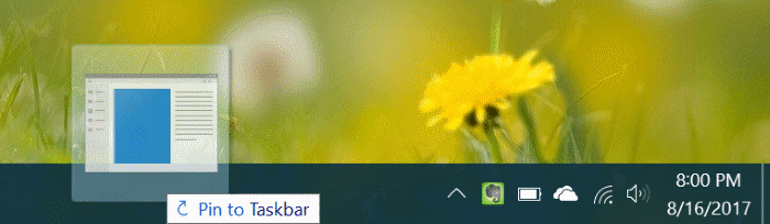 pin any file to Windows 10 taskbar pic6