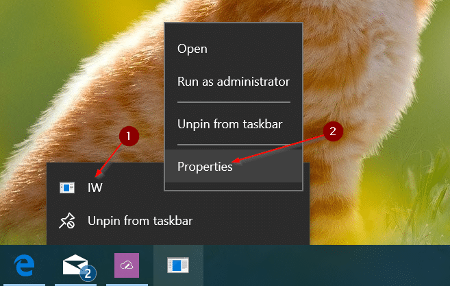 pin any file to Windows 10 taskbar pic9