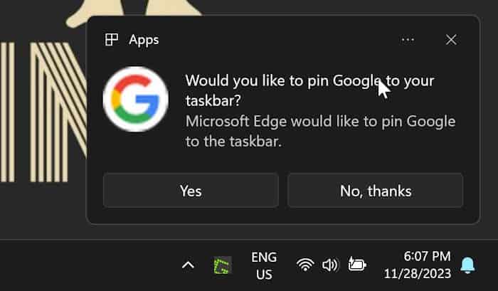 pin google youtube gmail to taskbar in Windows pic2