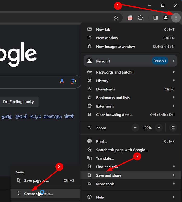 pin google youtube gmail to taskbar in Windows pic3