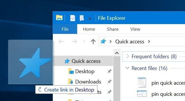 pin quick access to the taskbar in Windows 10 pic5