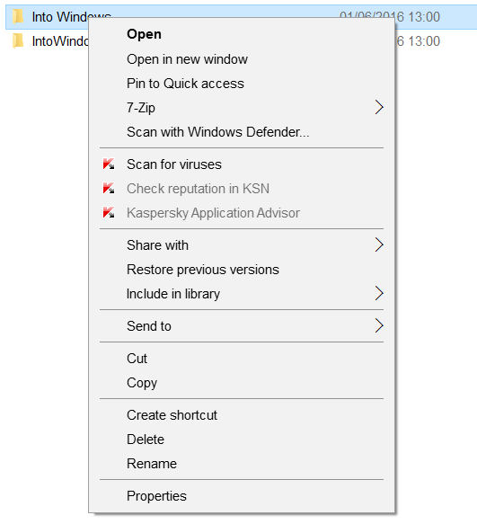 pin to start option missing in Windows 10