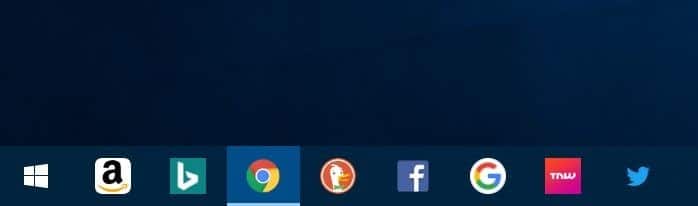 pin websites to windows 10 taskbar