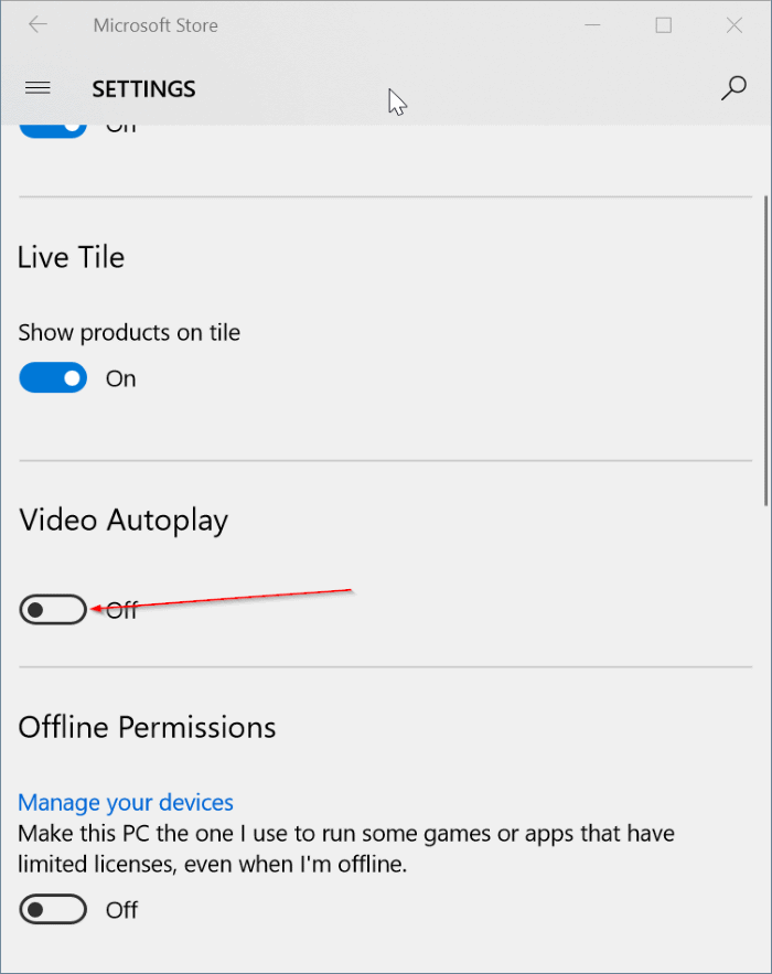prevent videos from automatically playing in Windows Store in Windows 10 pic2