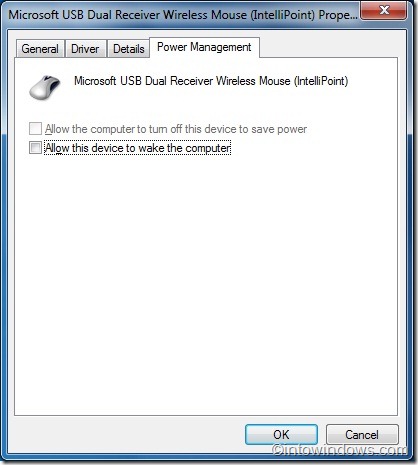 prevent mouse from waking computer1