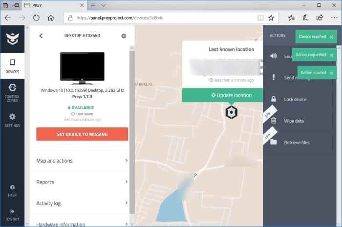 prey best free anti-theft software for Windows 10 pic2