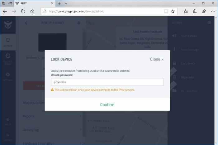 prey best free anti-theft software for Windows 10 pic3