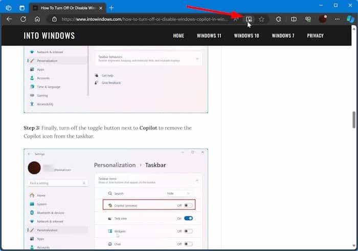 print webpages without ads in Edge pic1