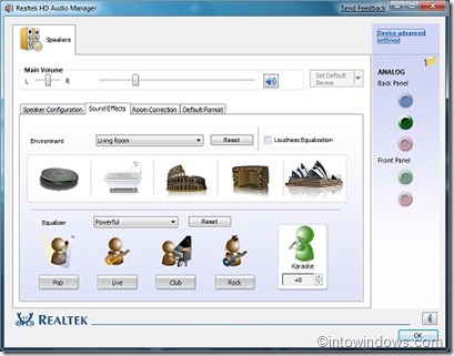 Realteak HD for Windows 7