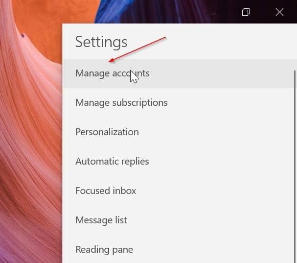 rearrange email accounts in Windows 10 Mail app pic6