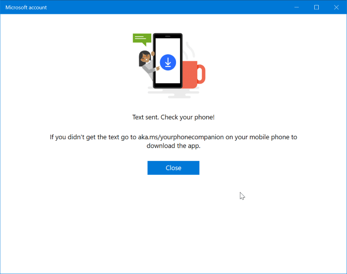 receive and send text messages from your Windows 10 PC pic6