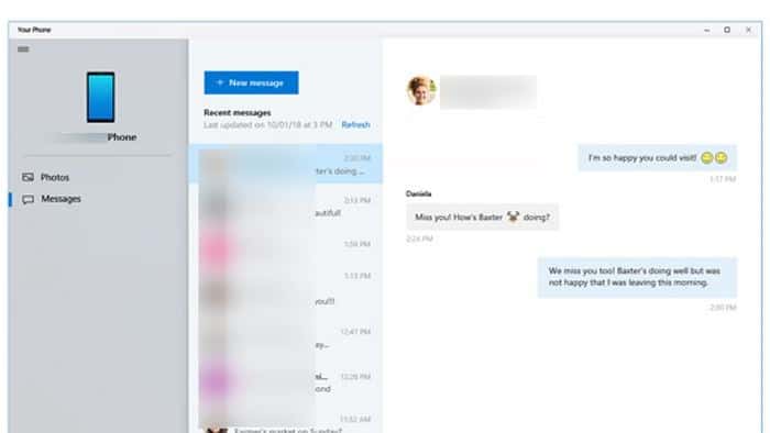 receive and send text messages from your Windows 10 PC pic8