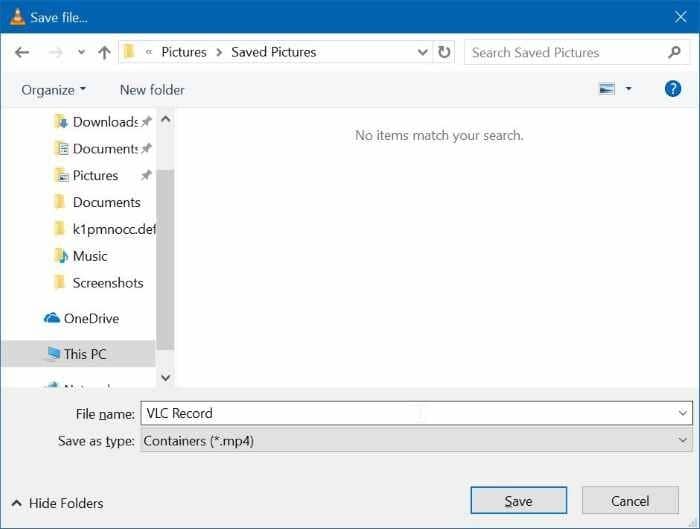 record Windows 10 screen using VLC Media Player pic4