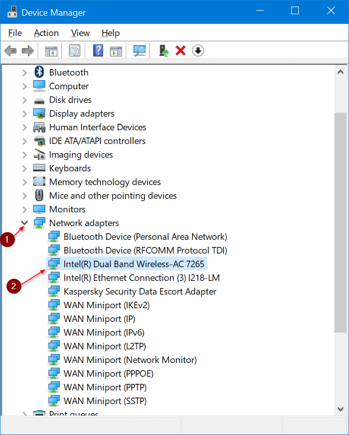 reinstall WiFi driver in Windows 10 pic02