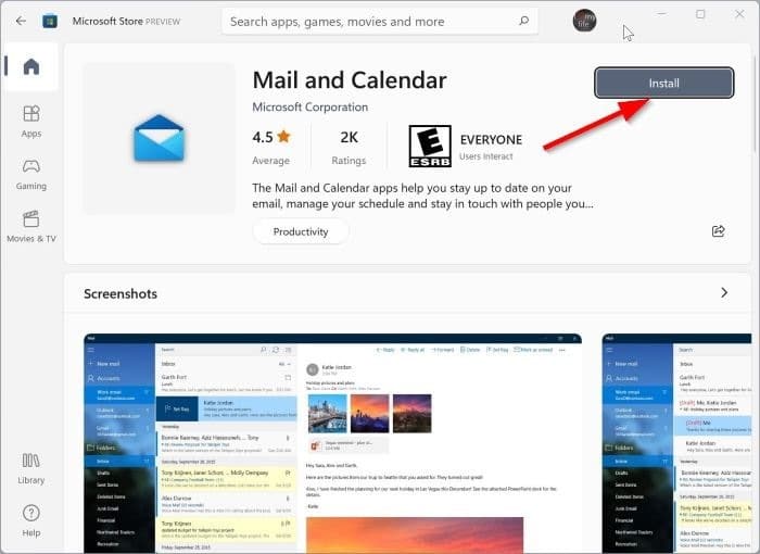 reinstall Windows 11 Mail app pic5