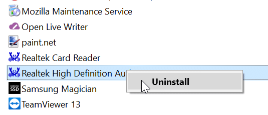 reinstall audio driver in Windows 10 pic7